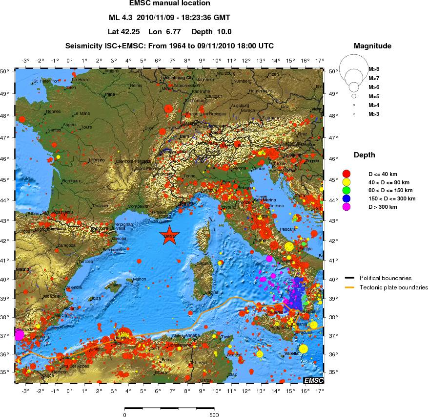 wide historical seismicity