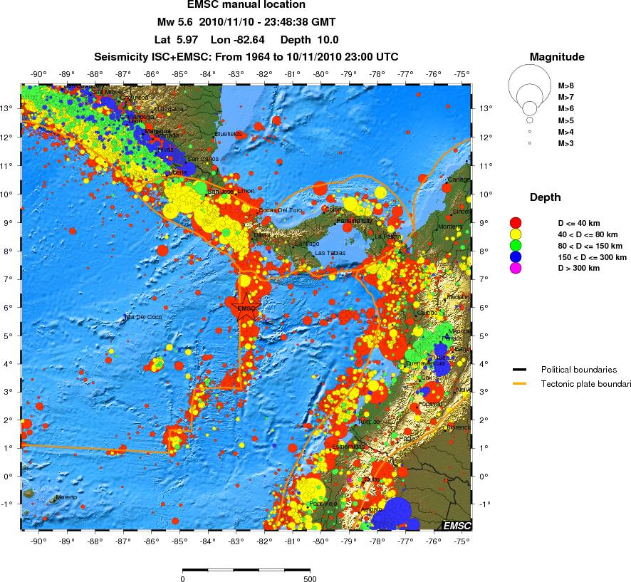 wide historical seismicity