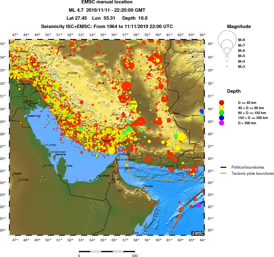 wide historical seismicity