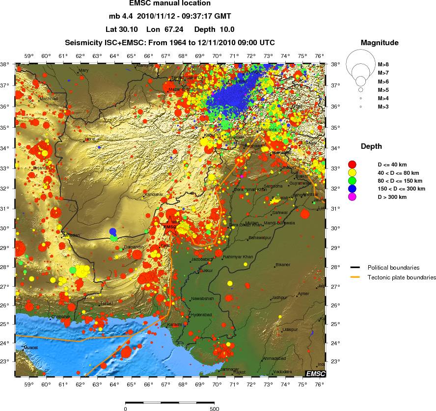 wide historical seismicity