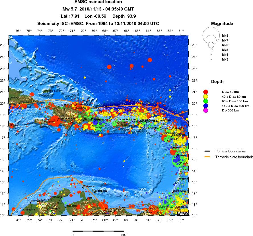 wide historical seismicity