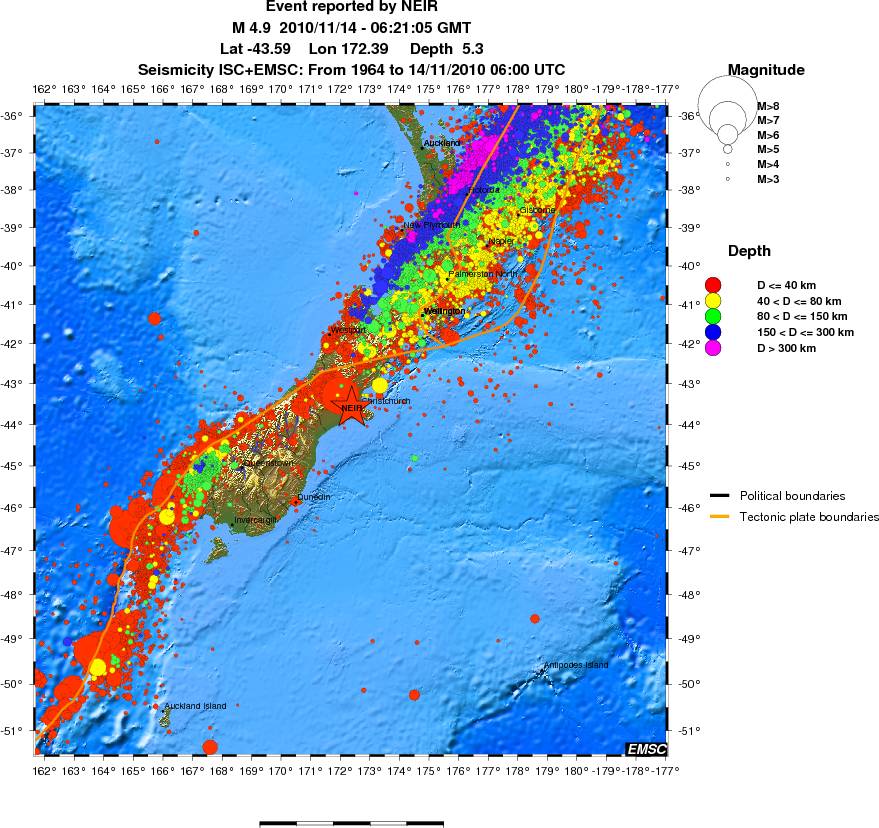 wide historical seismicity