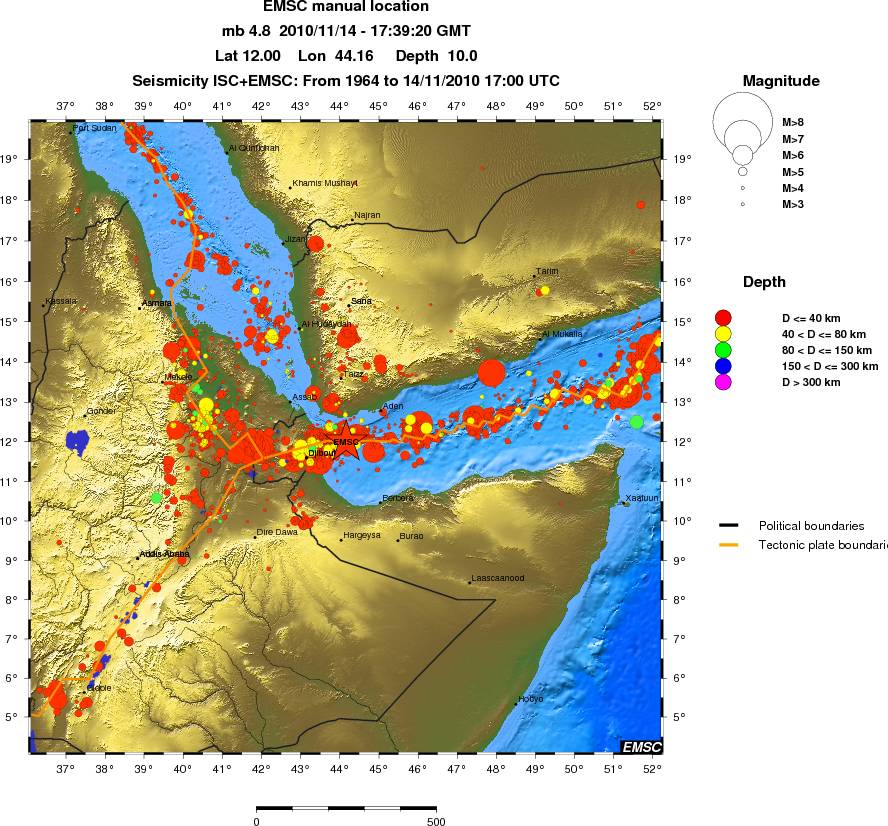 wide historical seismicity