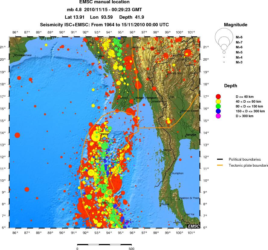 wide historical seismicity