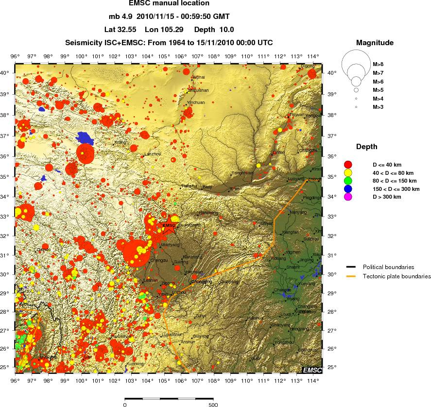 wide historical seismicity