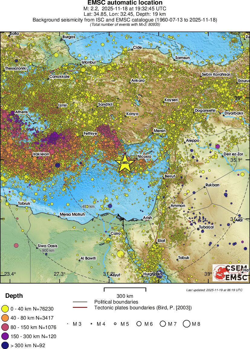 wide historical seismicity