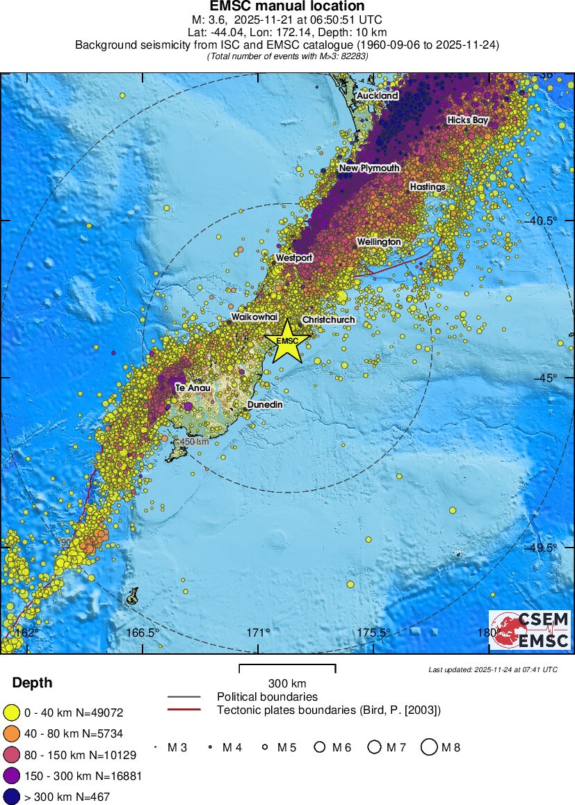 wide historical seismicity