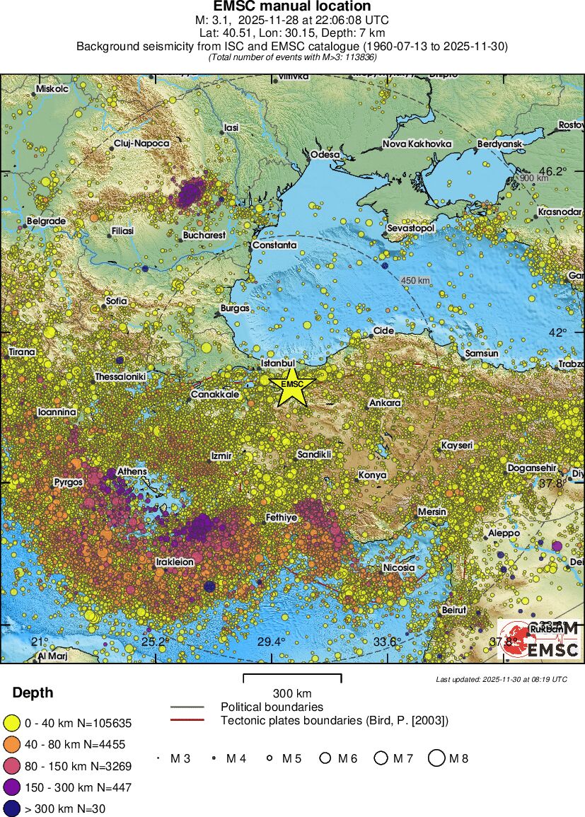 wide historical seismicity
