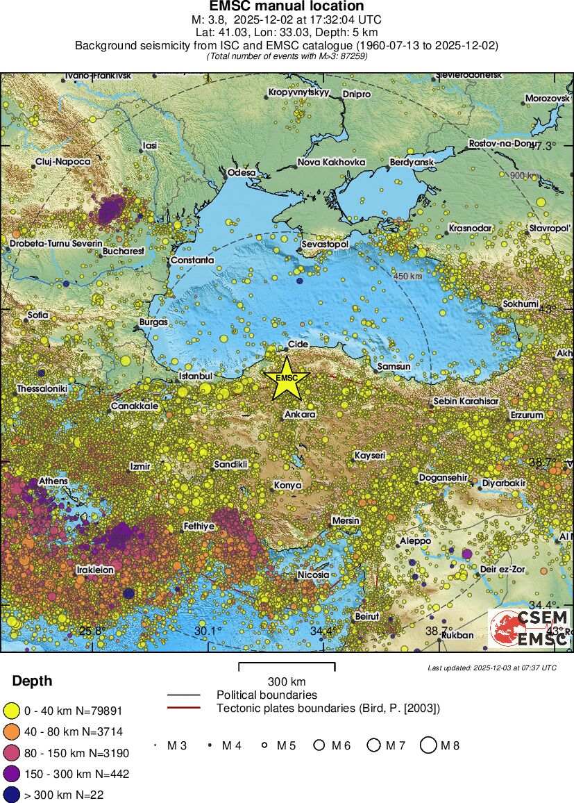 wide historical seismicity