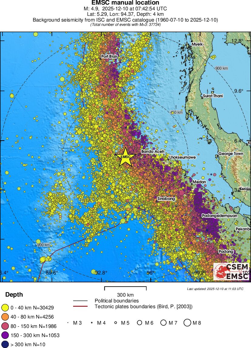 wide historical seismicity