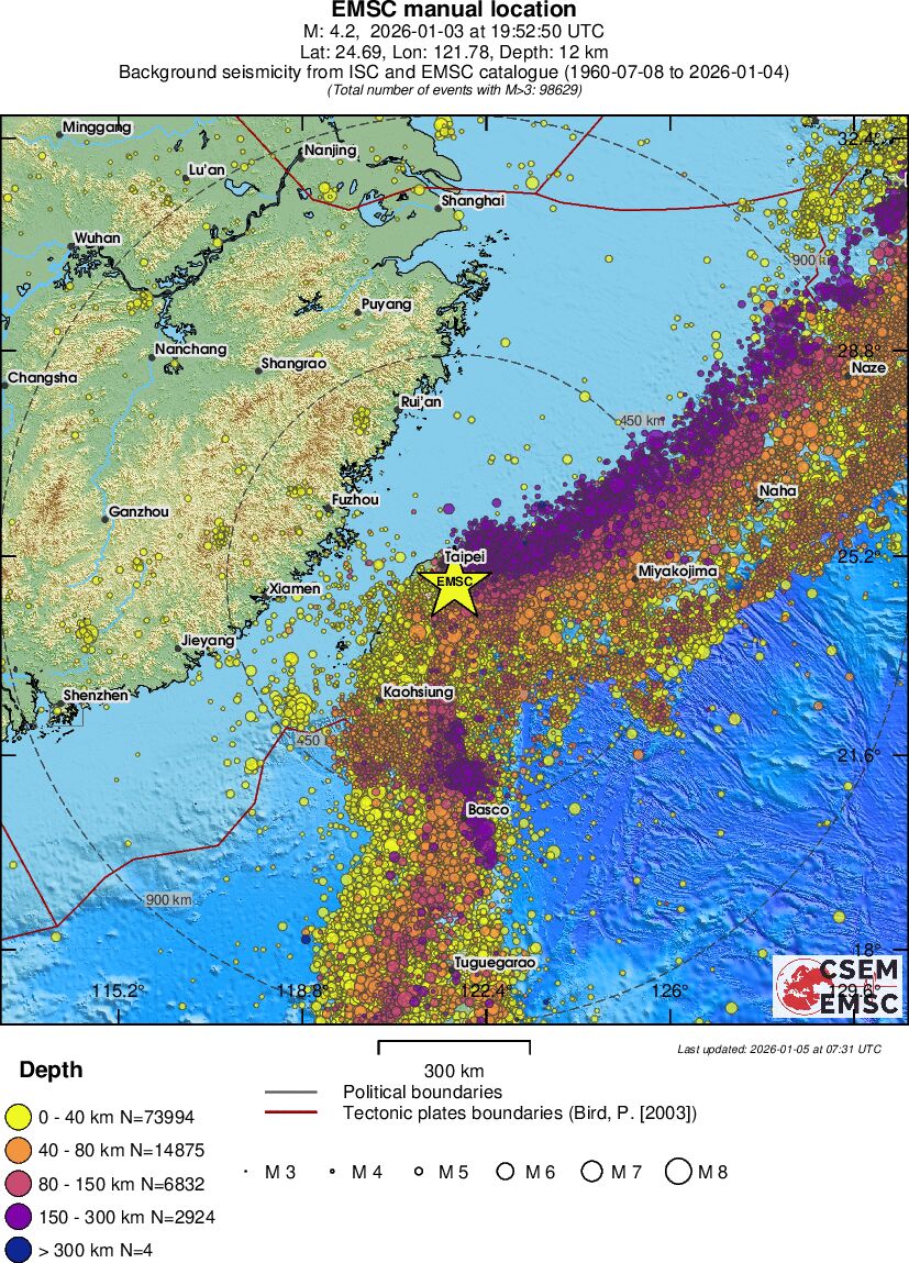 wide historical seismicity