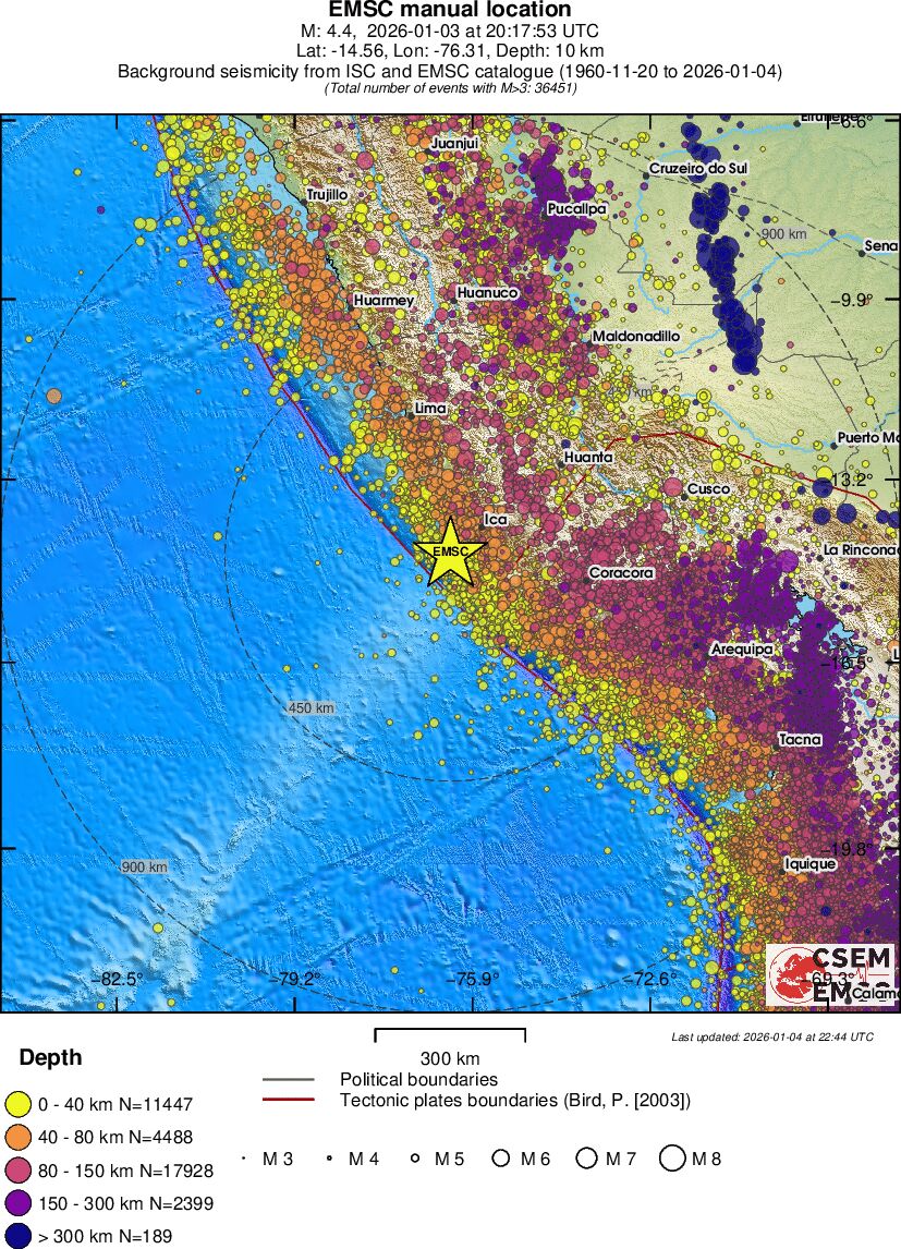wide historical seismicity