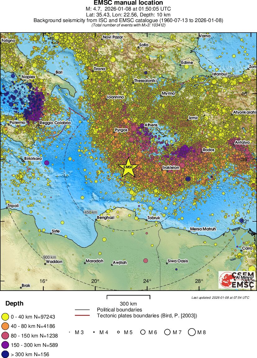 wide historical seismicity