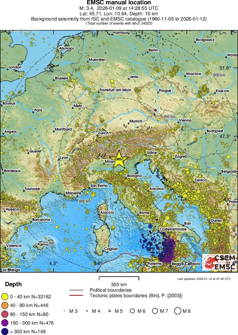 wide historical seismicity
