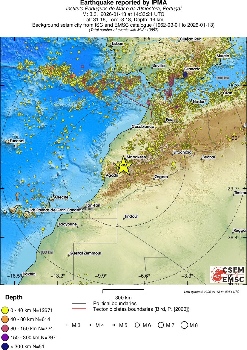 wide historical seismicity