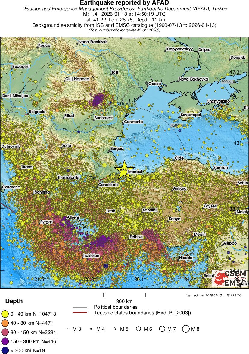 wide historical seismicity