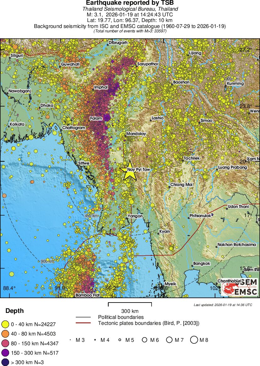 wide historical seismicity