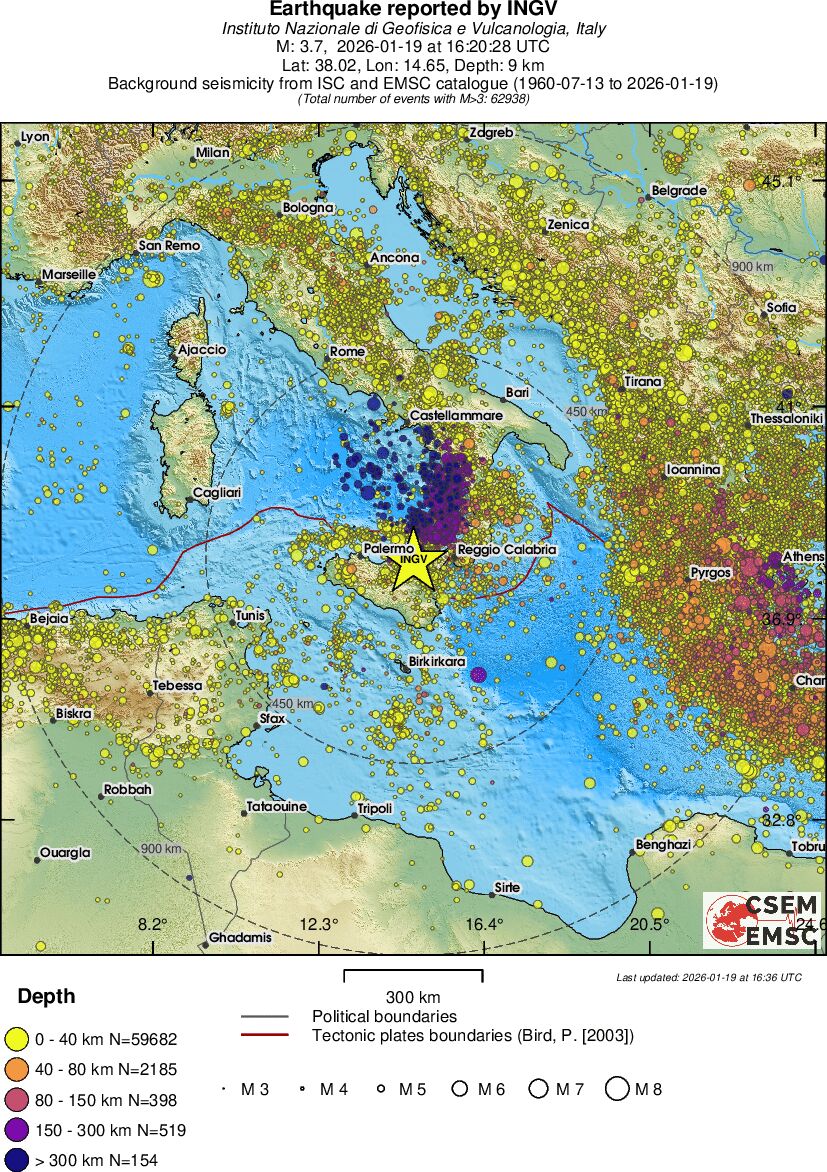 wide historical seismicity