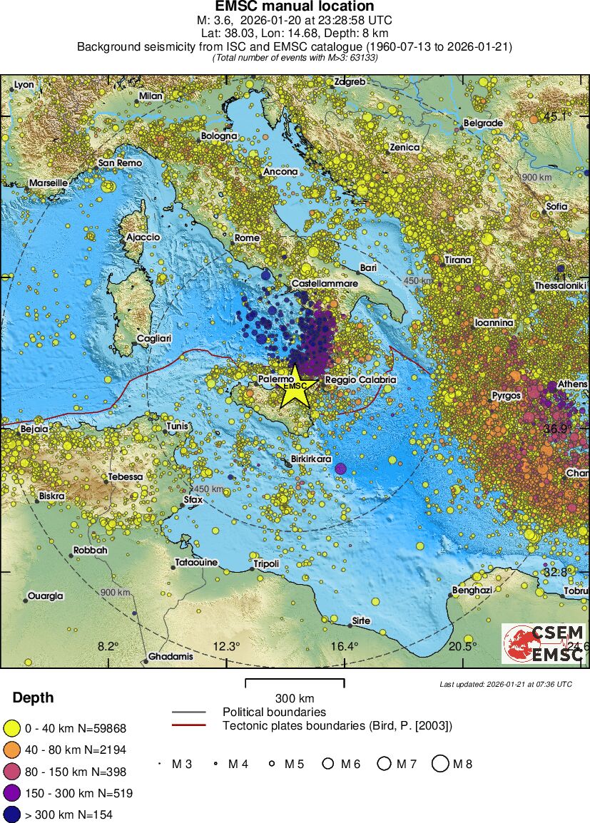 wide historical seismicity
