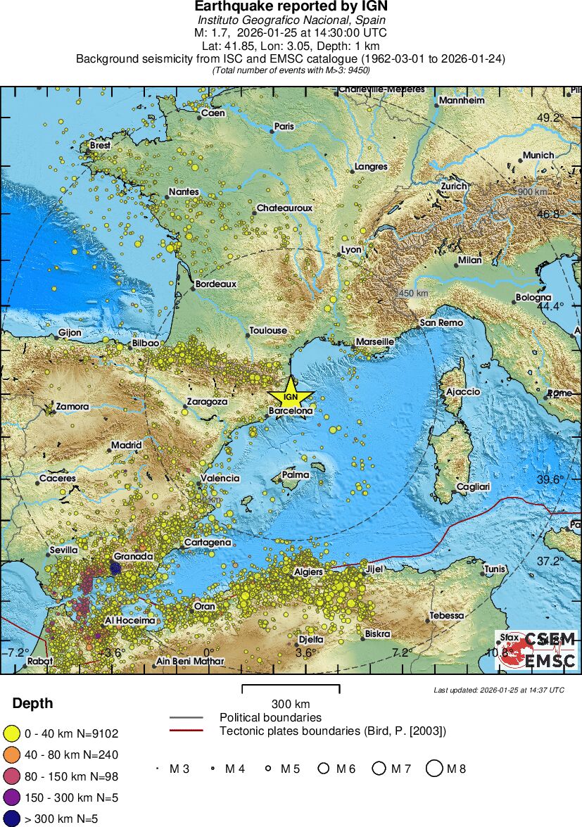 wide historical seismicity
