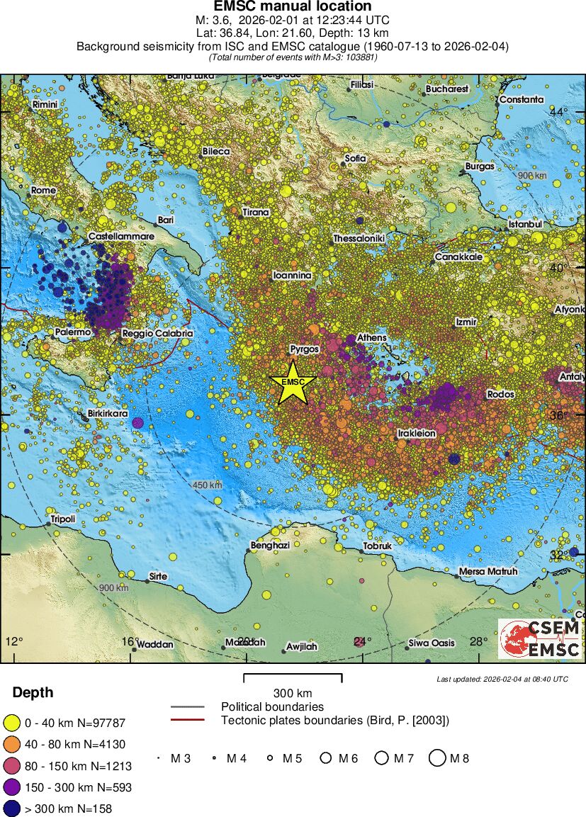 wide historical seismicity