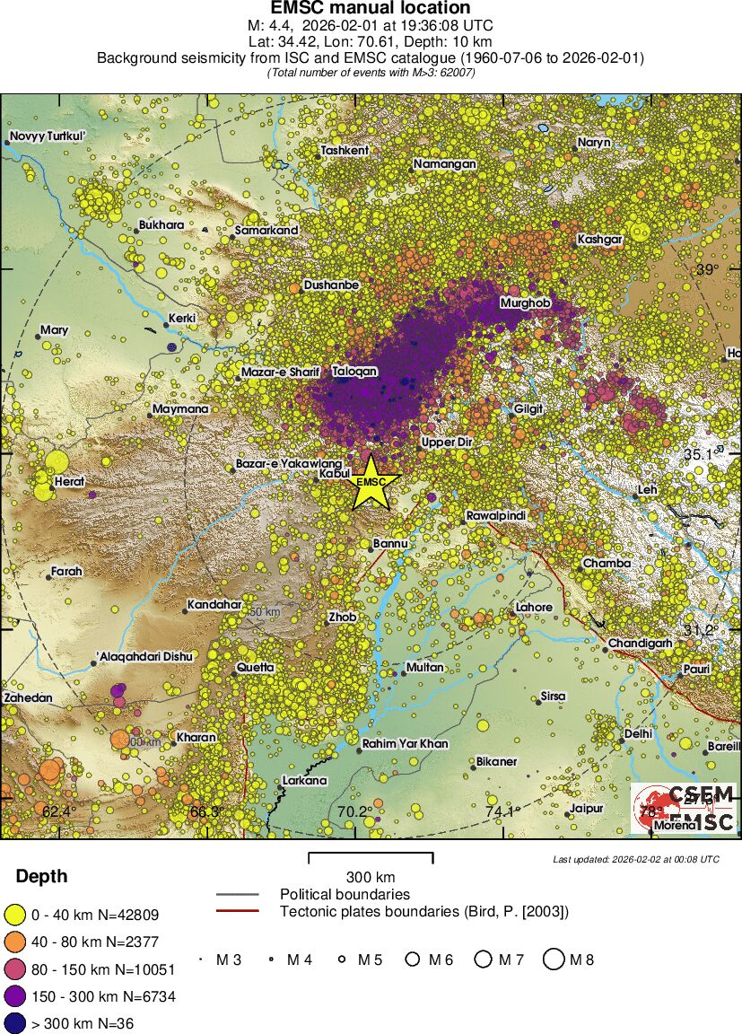 wide historical seismicity