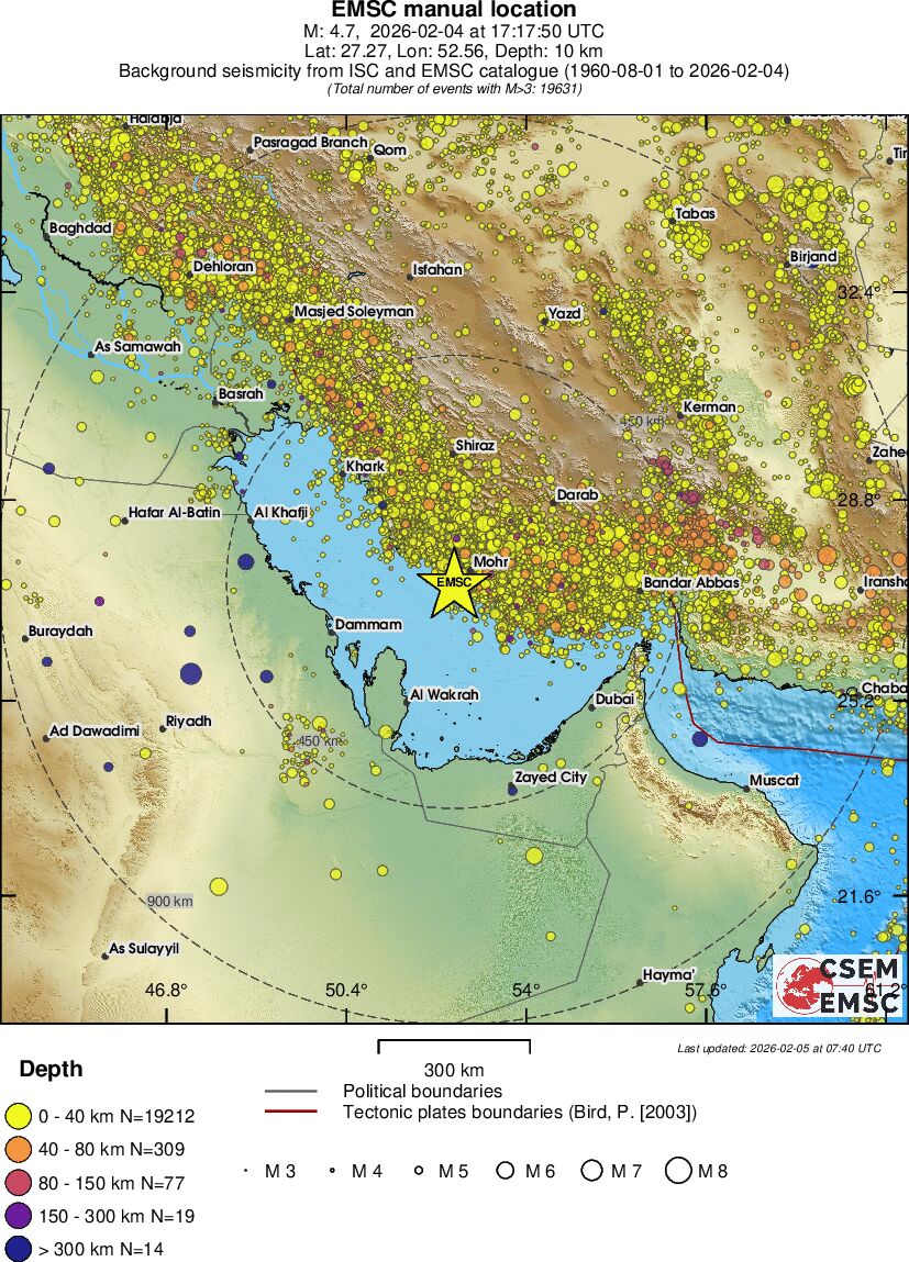 wide historical seismicity