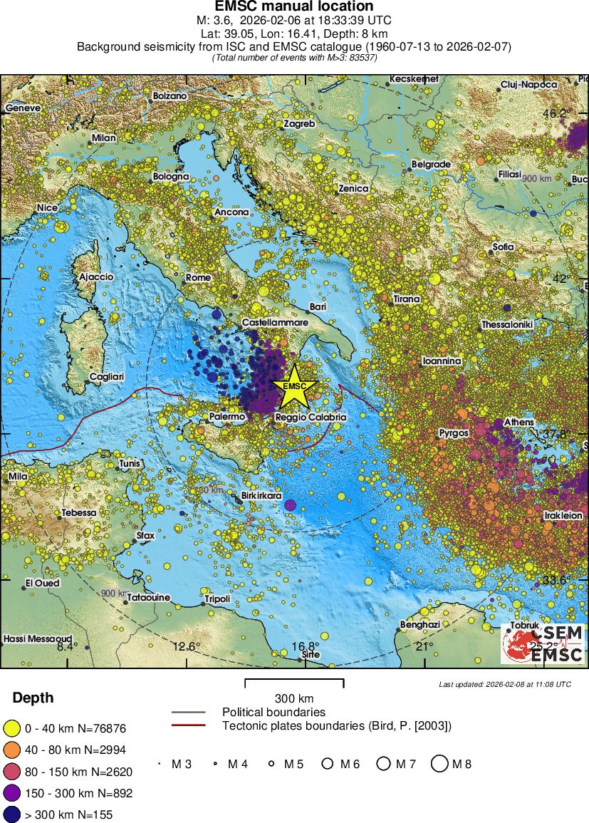 wide historical seismicity