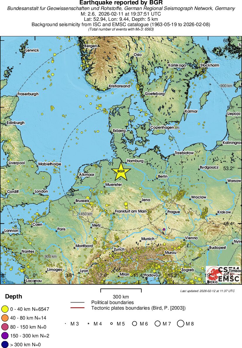 wide historical seismicity