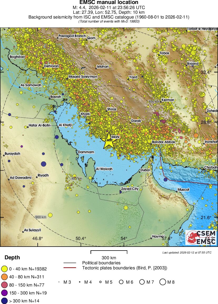 wide historical seismicity