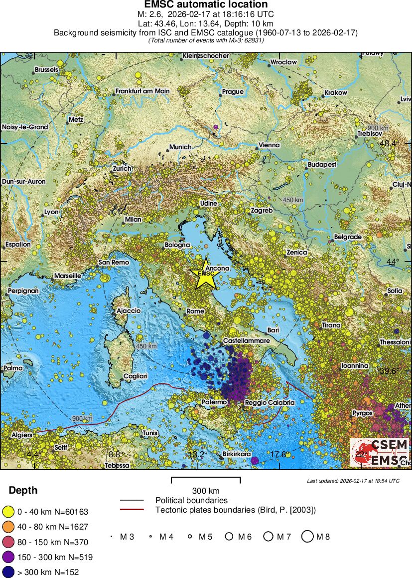 wide historical seismicity