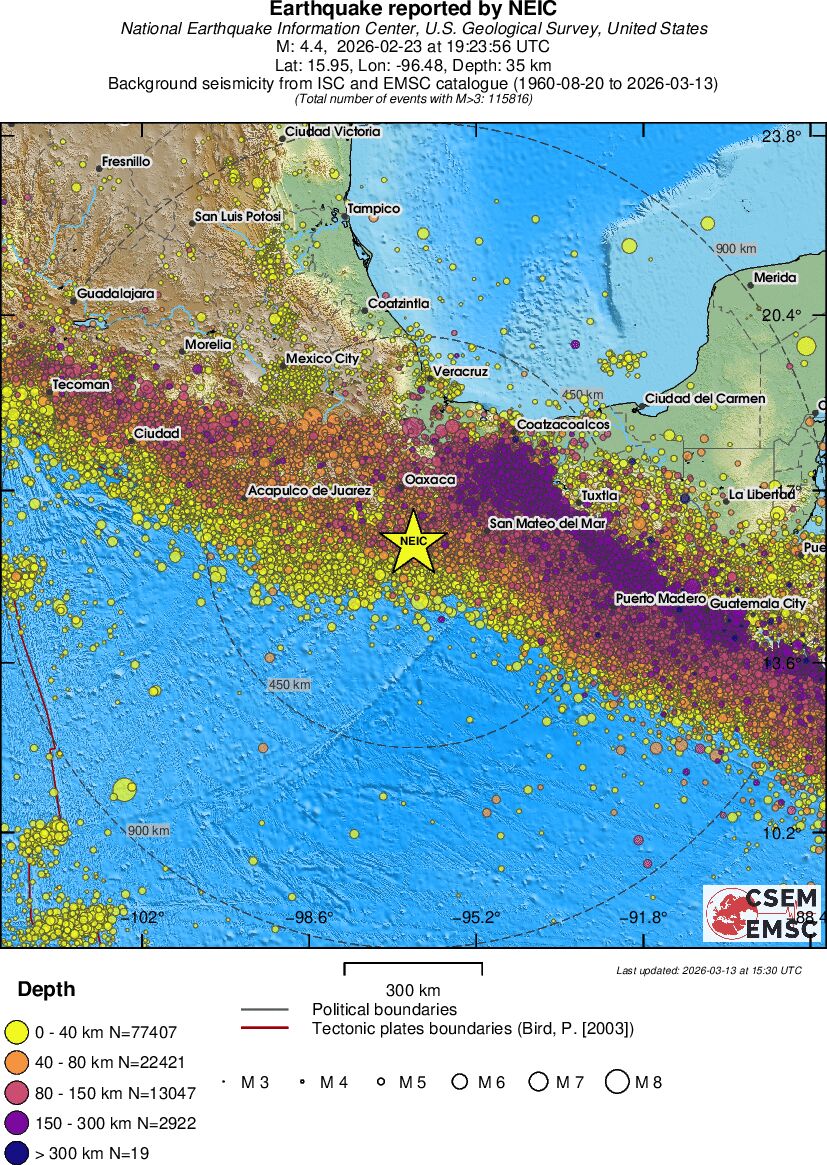 wide historical seismicity