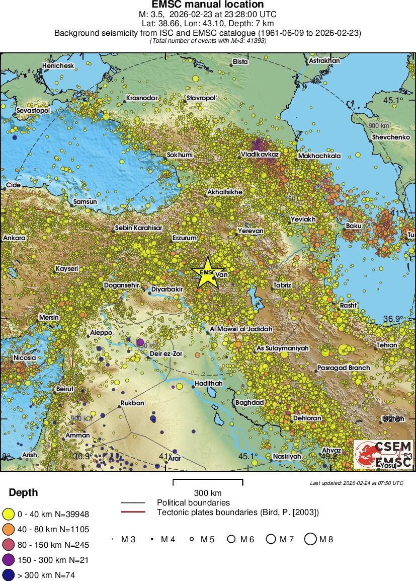 wide historical seismicity