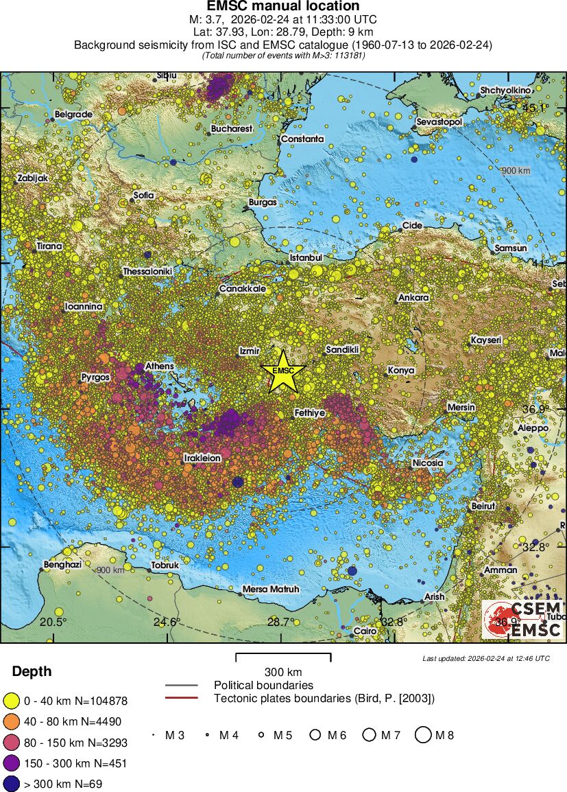wide historical seismicity