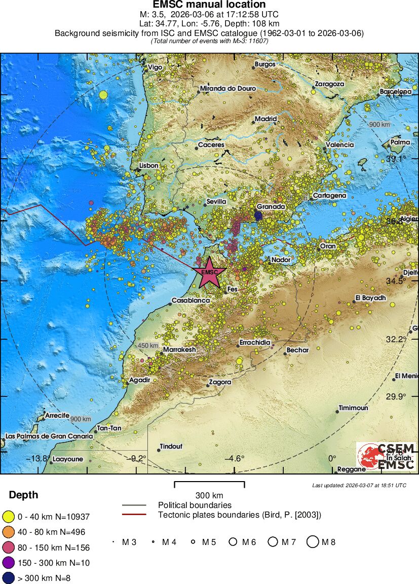 wide historical seismicity