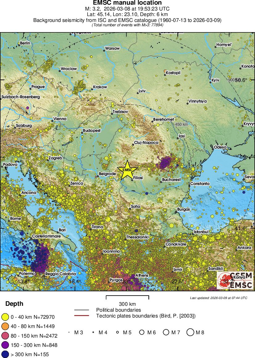 wide historical seismicity