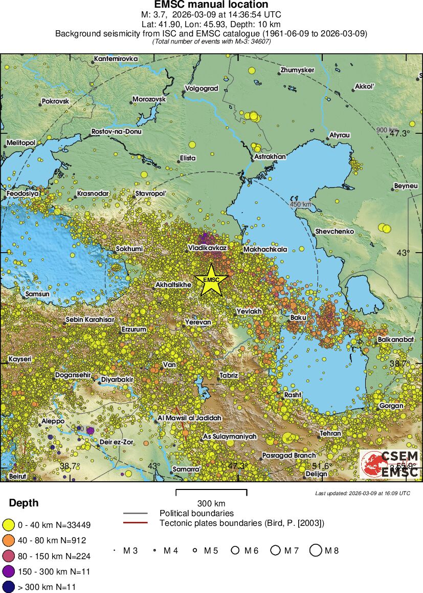 wide historical seismicity