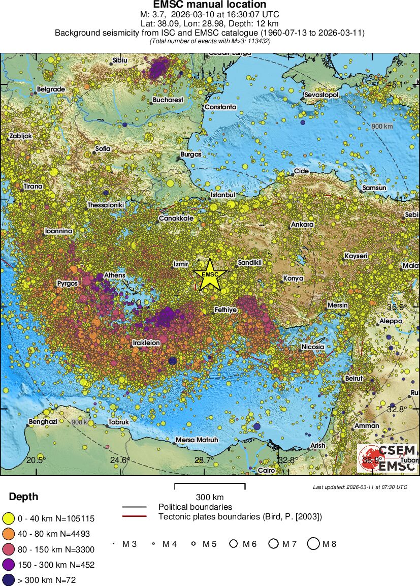wide historical seismicity
