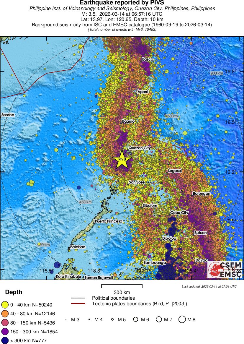wide historical seismicity