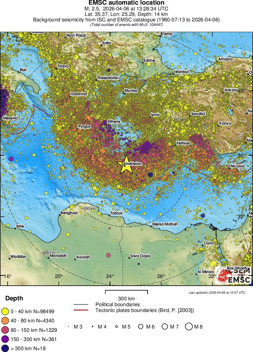 wide historical seismicity