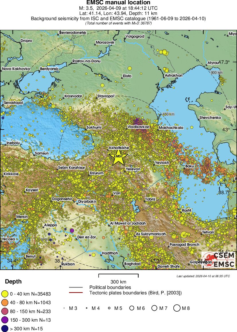 wide historical seismicity