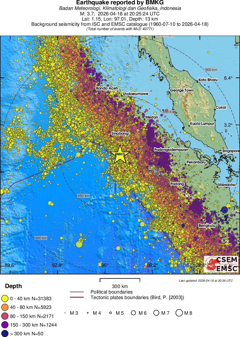 wide historical seismicity