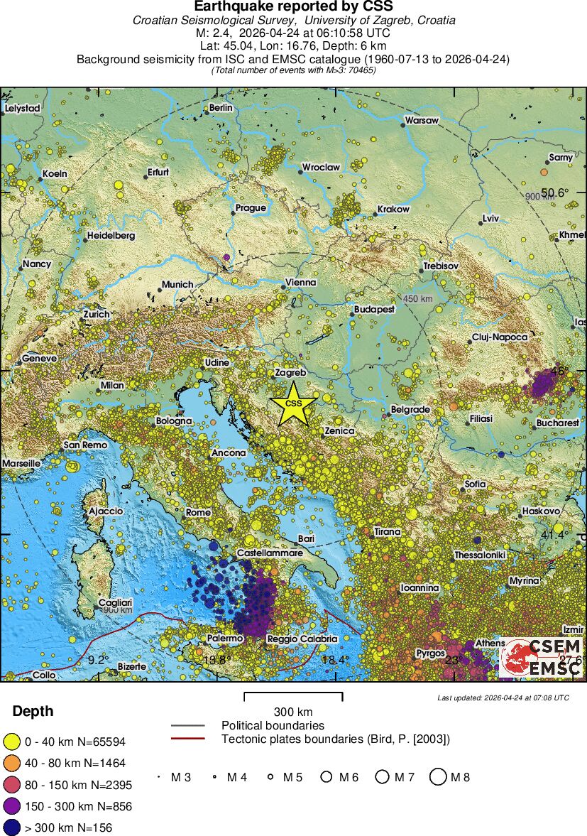 wide historical seismicity