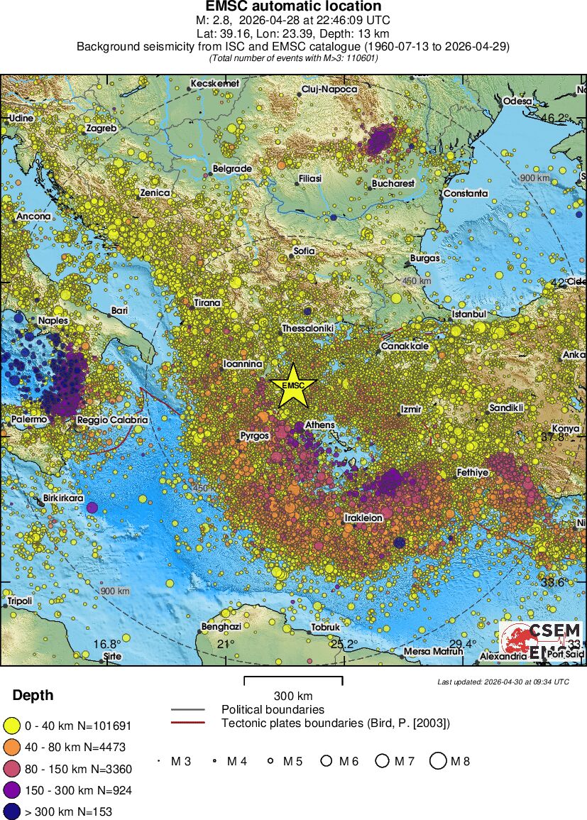 wide historical seismicity