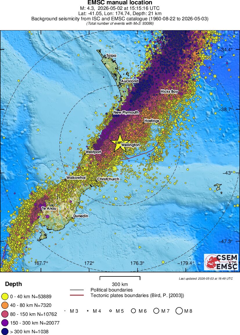 wide historical seismicity