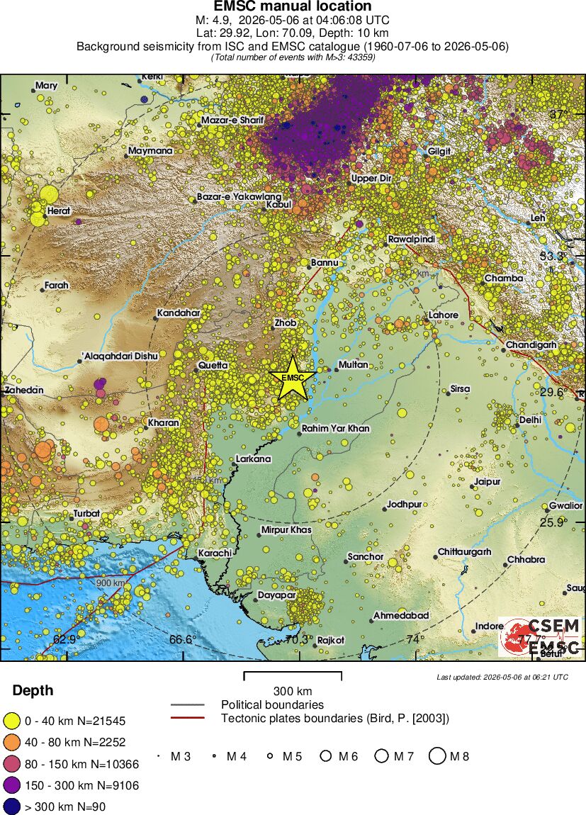 wide historical seismicity