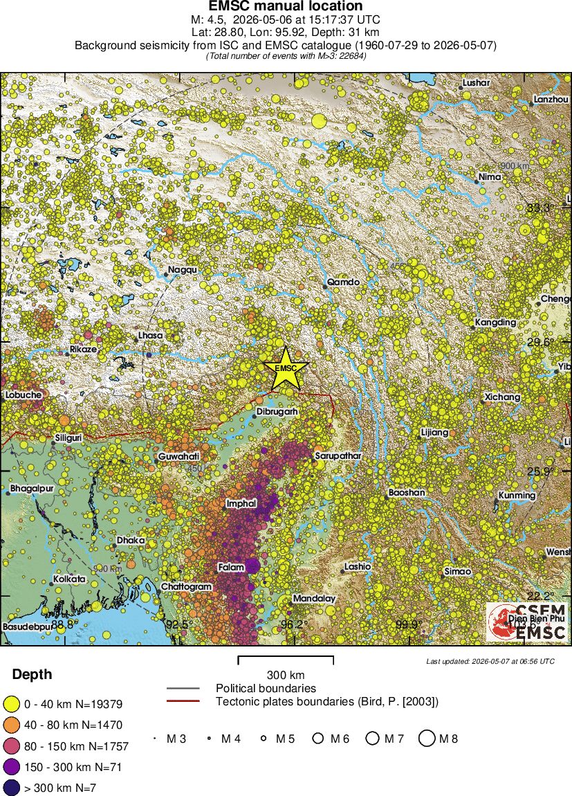 wide historical seismicity