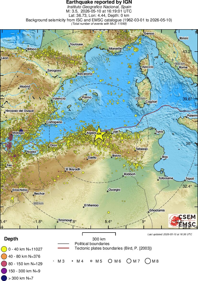 wide historical seismicity