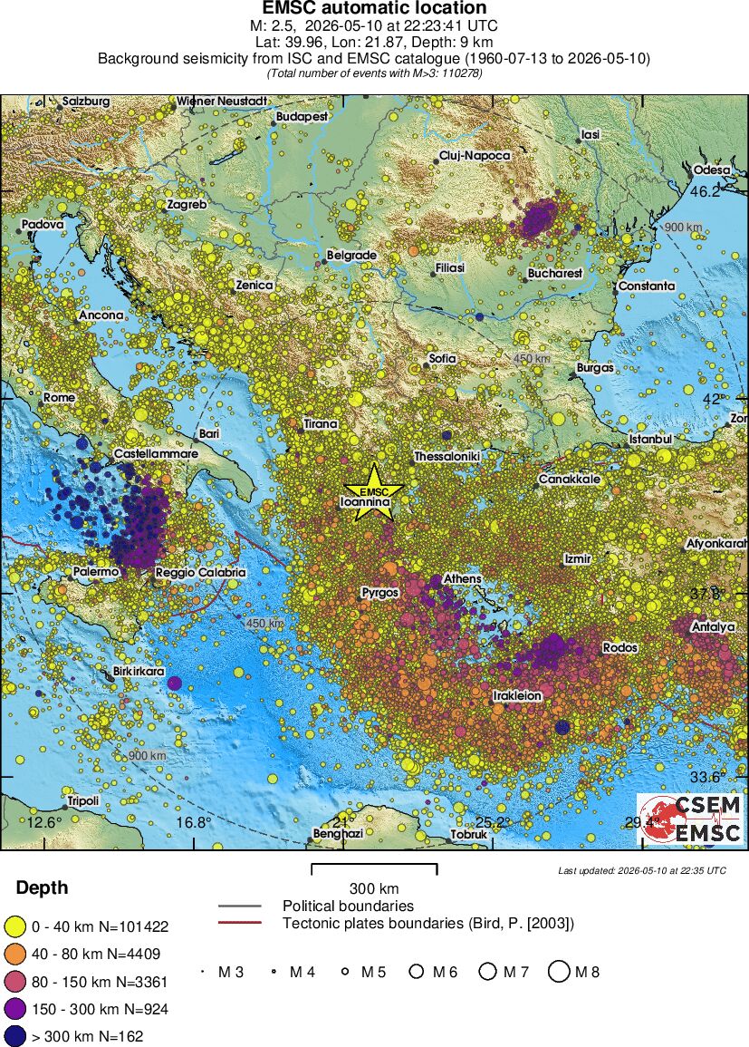 wide historical seismicity
