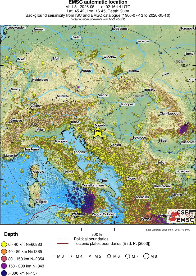 wide historical seismicity